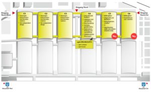 Hallenplan der opti 2019