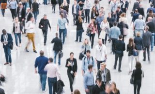 Messebesucher - Augenoptik