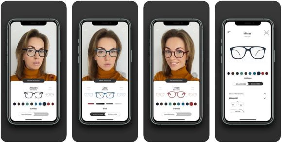 Headrix-App zur Brillen-Auswahl