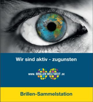 Augenoptiker sammeln alte Brillen