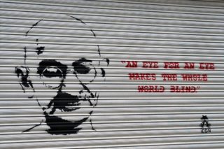 Street Art zu Gandhi