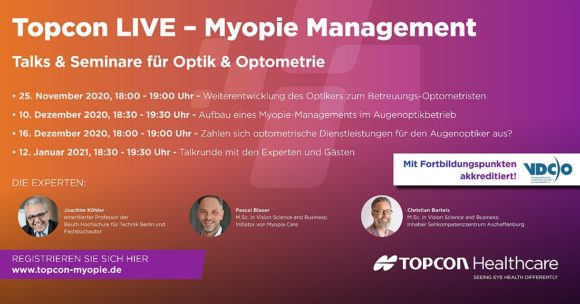 Topcon - Myopie-Management Seminare