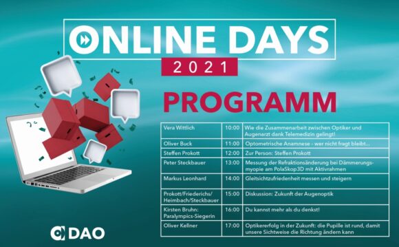 DAO OnlineDays Programm 2021