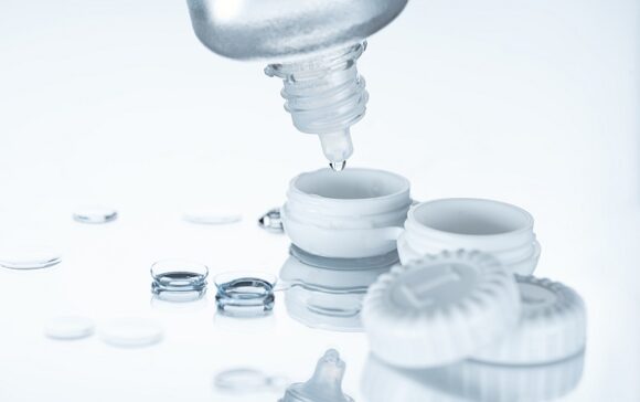 Kontaktlinsen Pflegemittel Behälter