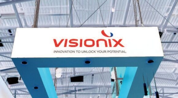 Visionix-Logo am opti-Stand