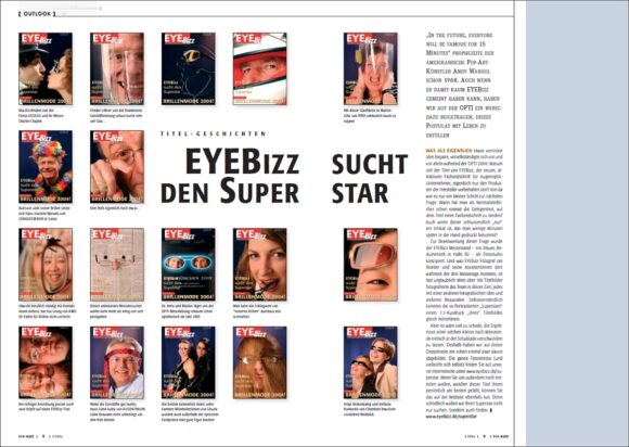eyebizz 2-2004: opti-Aktion eyebizz-Titelbilder