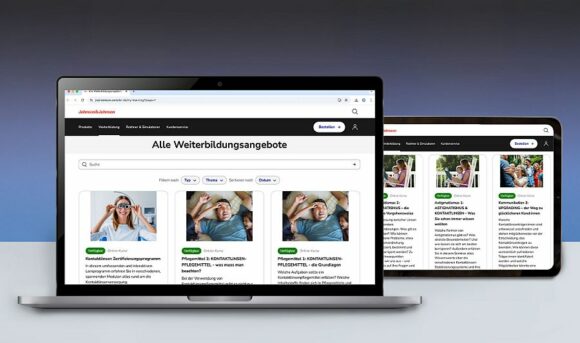 Johnson & Johnson mockup neue B2B-website