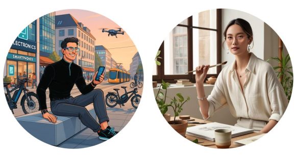 Neu-Positionierung Augenoptiker Personas Sami und Anna c Karin Stehr