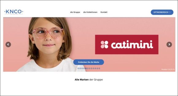 Website von KNCO Catimini