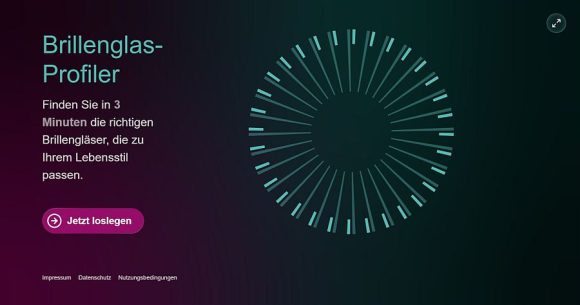 KGS Brillenglas-Profiler Endverbraucher screenshot
