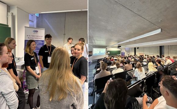 OptoMeetry 6.0 Vorbereitung und Begrüßung durch Dr. Anna Nagl c Sabrina Larib Ghori