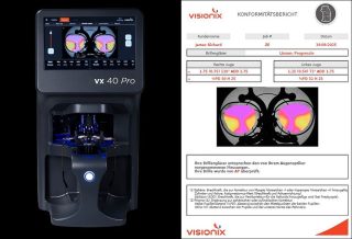 Visionix VX40PRO plus Konformitäts-Bericht