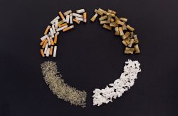 Kreislauf Zigaretten Cellulose Granulat Rohstoff c Funk