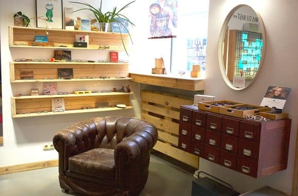 Die Brillenschreinerei Stilvolle Ecke Chesterfield-Sessel