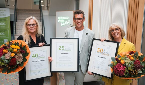 Rottler-Jubilare August 2026: P. Walter-Niemand, P. Rottler und A. Rottler